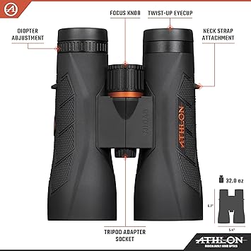 Athlon Optics MIDAS G2 UHD 12×50 Binocular