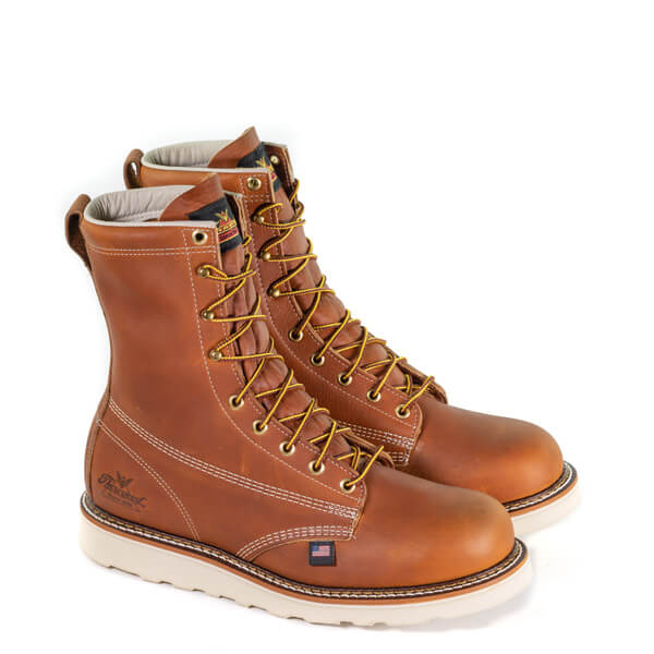 Thorogood Men's American Heritage 8″ Plain Toe MAXWear Wedge Boot