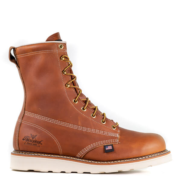 Thorogood Men's American Heritage 8″ Plain Toe MAXWear Wedge Boot