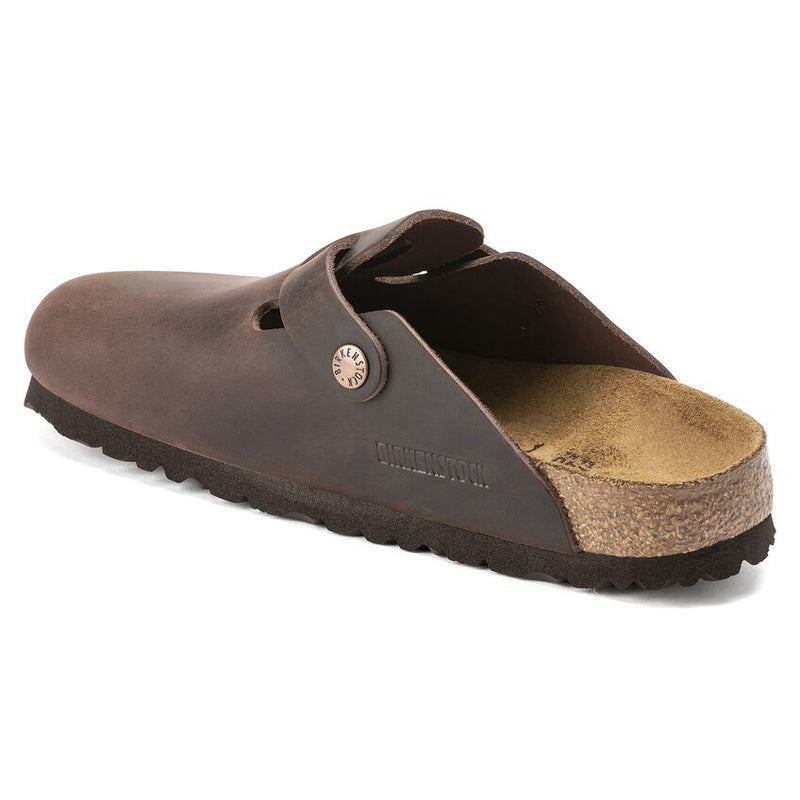 Birkenstock Men's Boston Oiled Leather Mule Clogs