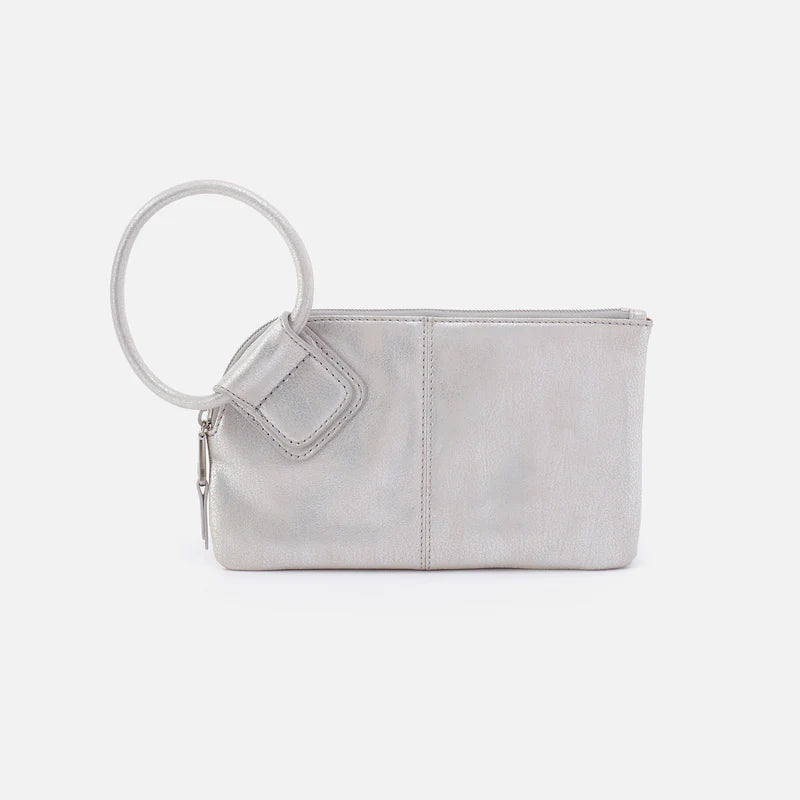 Hobo Sable Polished Leather Clutch Wristlet