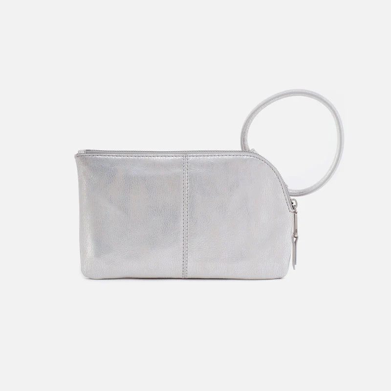 Hobo Sable Polished Leather Clutch Wristlet