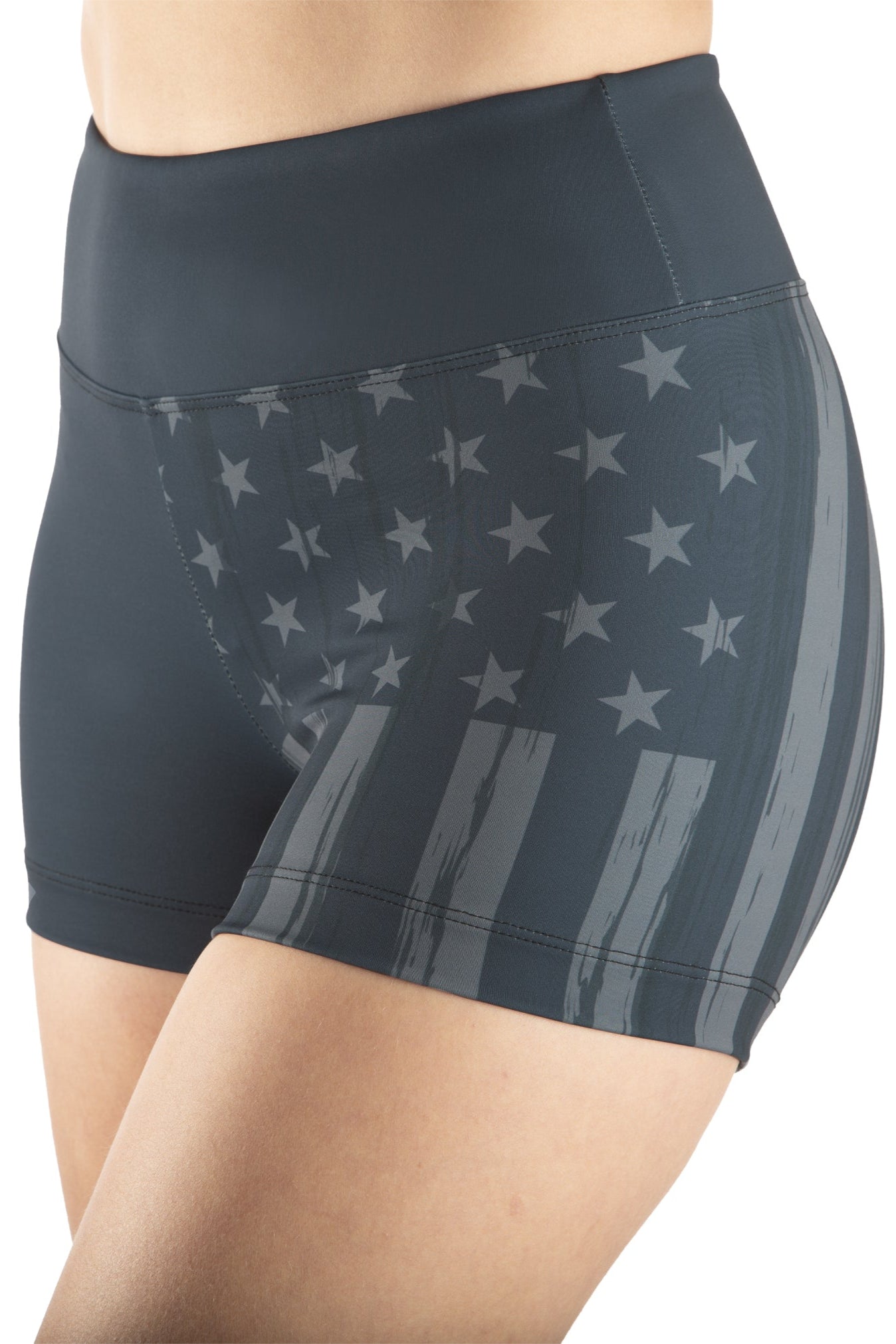 Women's Charcoal Flag Freedom Performance Short
