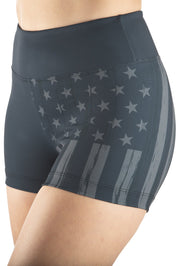 Women's Charcoal Flag Freedom Performance Short