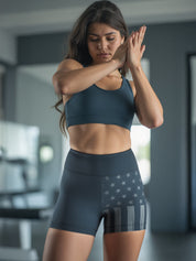 Women's Charcoal Flag Freedom Performance Short