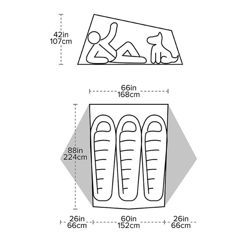 Big Agnes Tiger Wall UL3 Solution Dye Ultralight Tent