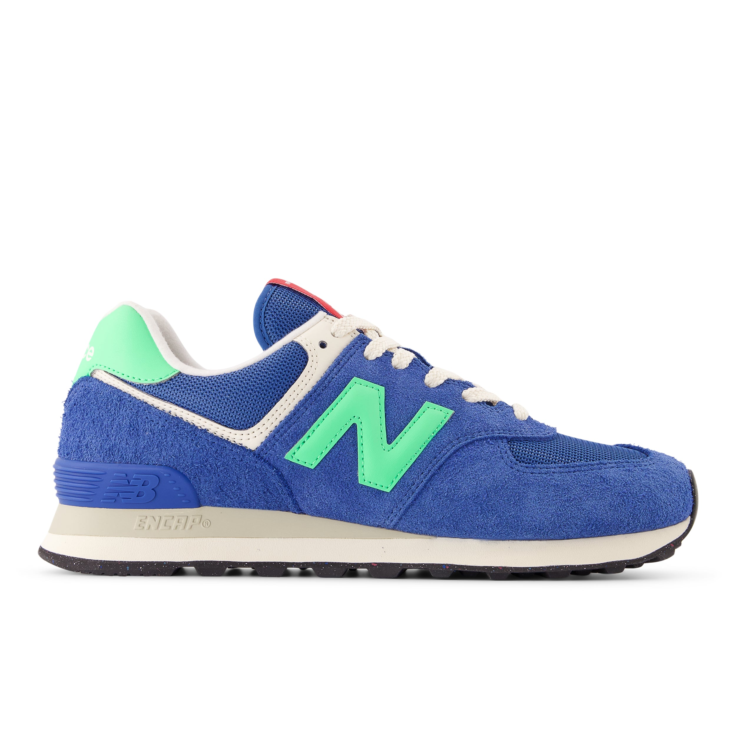 New Balance Unisex 574 Varsity Suede Sneaker - Blue Agate