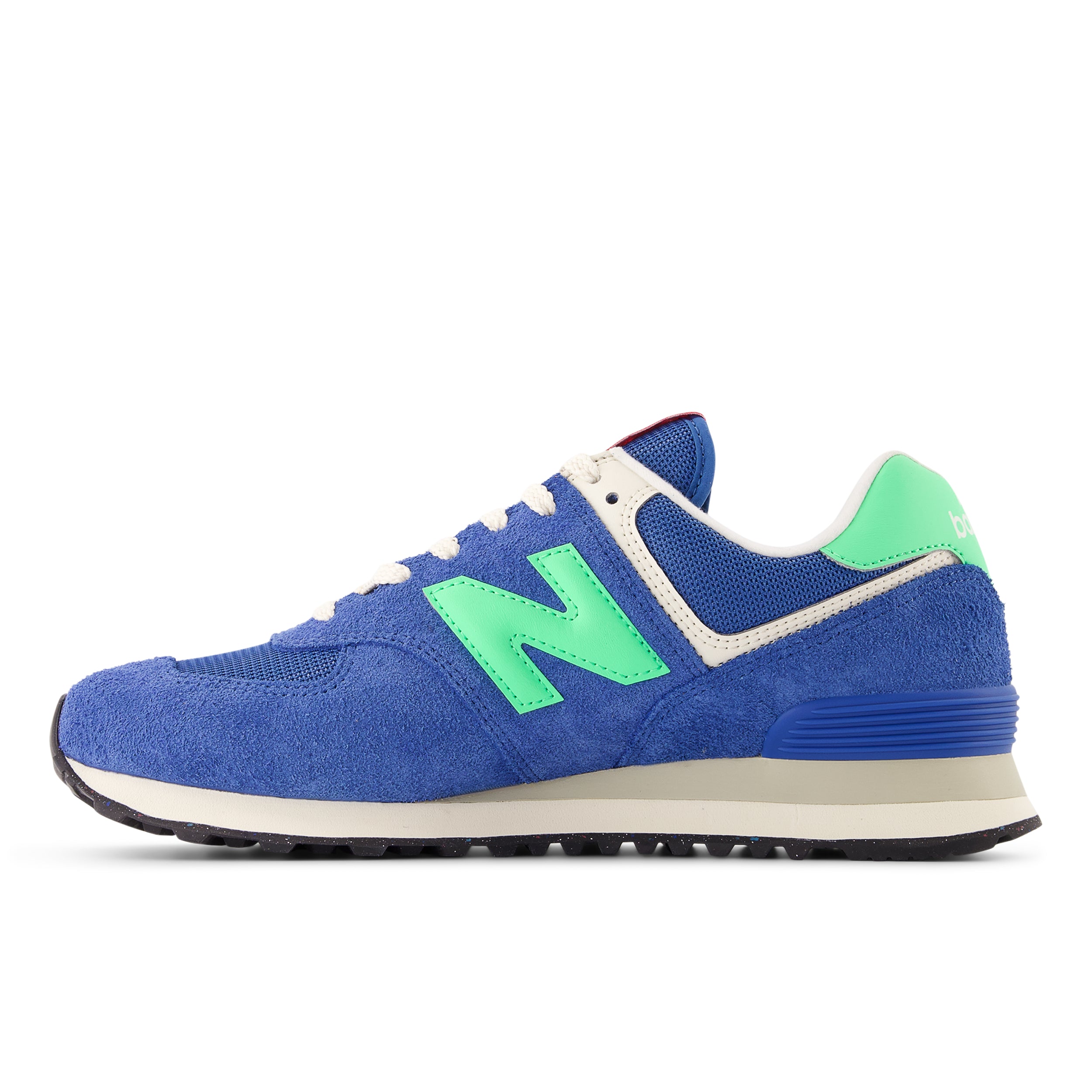 New Balance Unisex 574 Varsity Suede Sneaker - Blue Agate