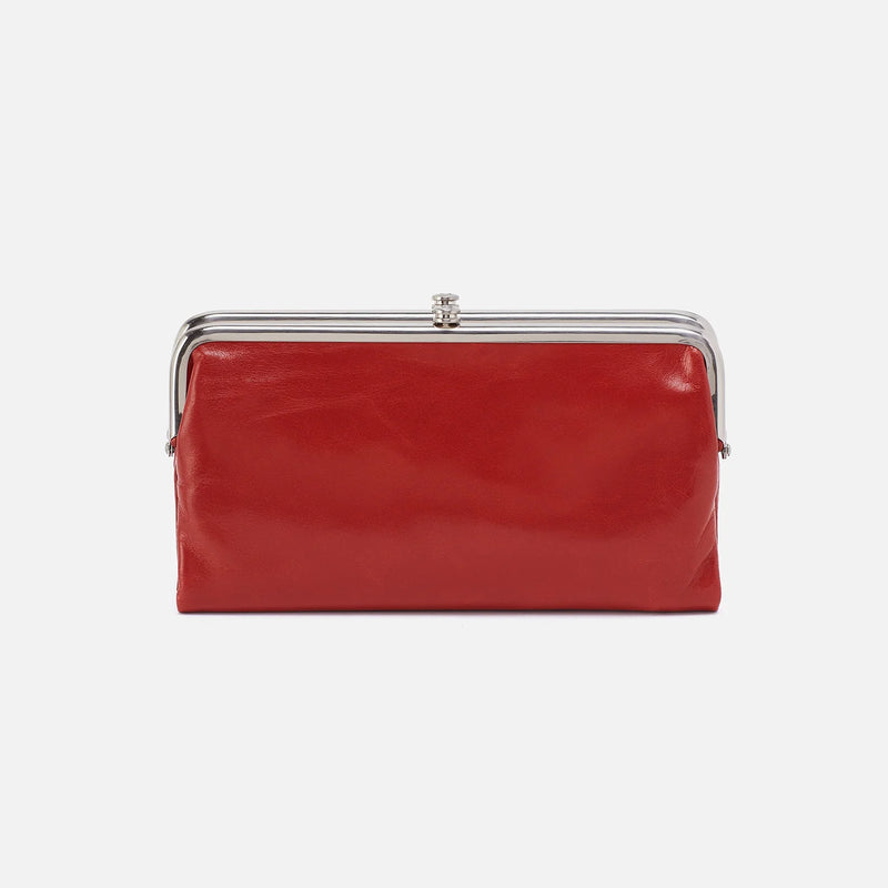 Hobo Lauren In Polished Leather Clutch Wallet