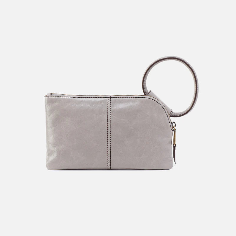 Hobo Sable Polished Leather Clutch Wristlet