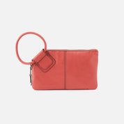 Hobo Sable Polished Leather Clutch Wristlet
