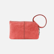 Hobo Sable Polished Leather Clutch Wristlet