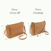 Hobo Darcy Crossbody in Polished Leather Bag