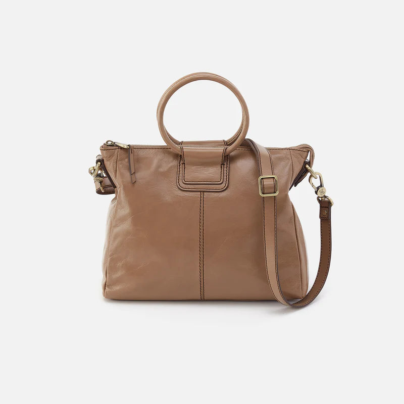 Hobo Sheila Medium Satchel Bags in Polished Leather