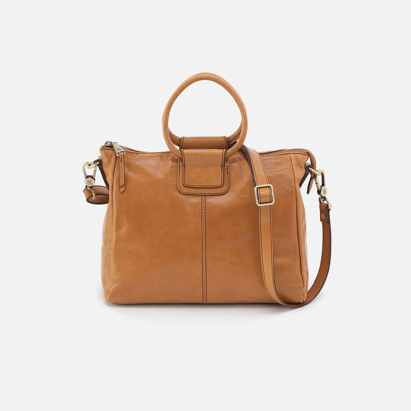 Hobo Sheila Medium Satchel Bags in Polished Leather