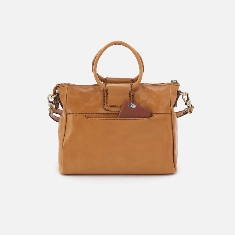 Hobo Sheila Medium Satchel Bags in Polished Leather