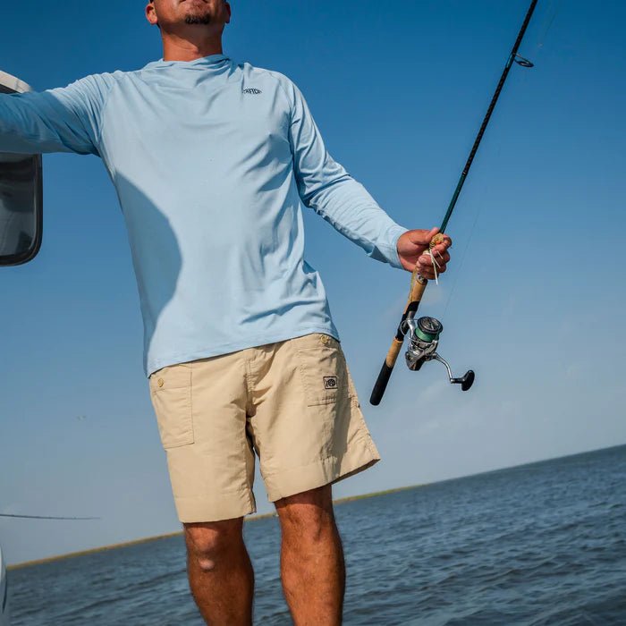 AFTCO Original Fishing Shorts Long Charcoal, 34 AFTCO Original Fishing Shorts Long Charcoal, 34