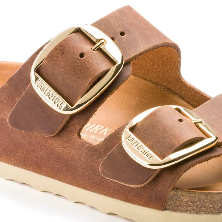 Birkenstock Women's Arizona Big Buckle Natural Leather Oiled Sandals | Hiline Sport