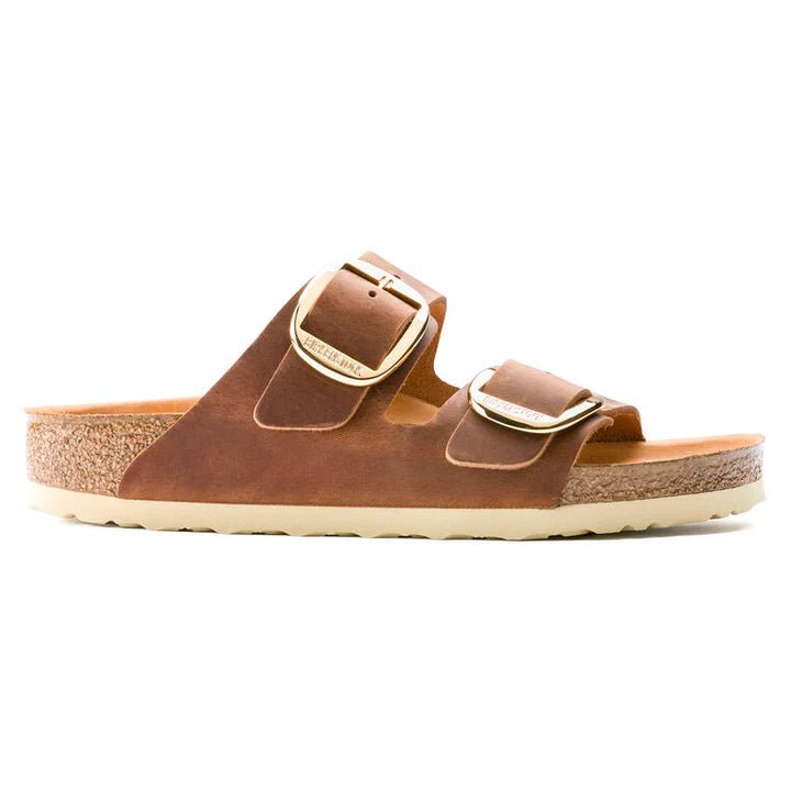 Birkenstock Women's Arizona Big Buckle Natural Leather Oiled Sandals | Hiline Sport