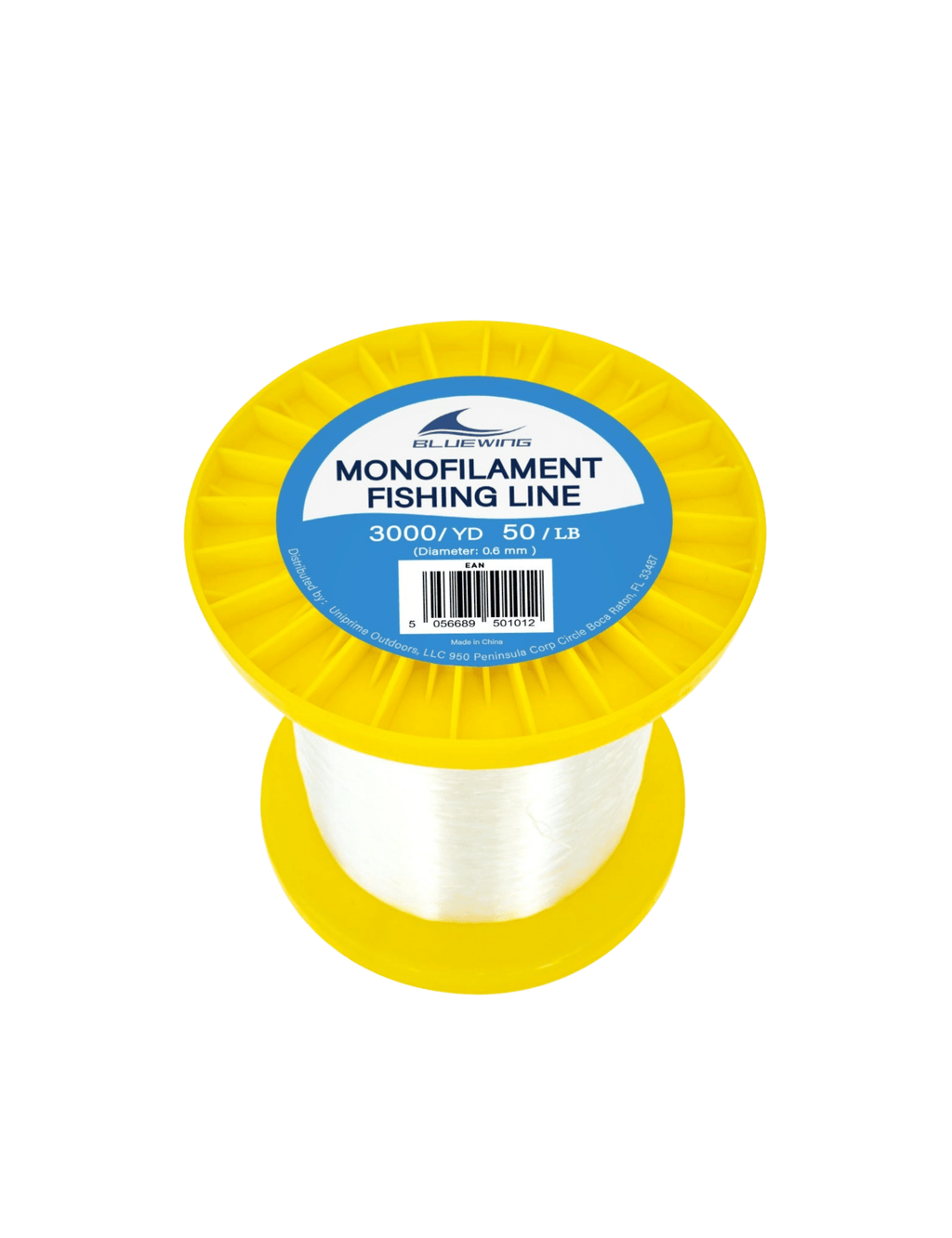 Bluewing Monofilament Fishing Line Dia.0.6mm*3000YD*50LB - White | Hiline Sport