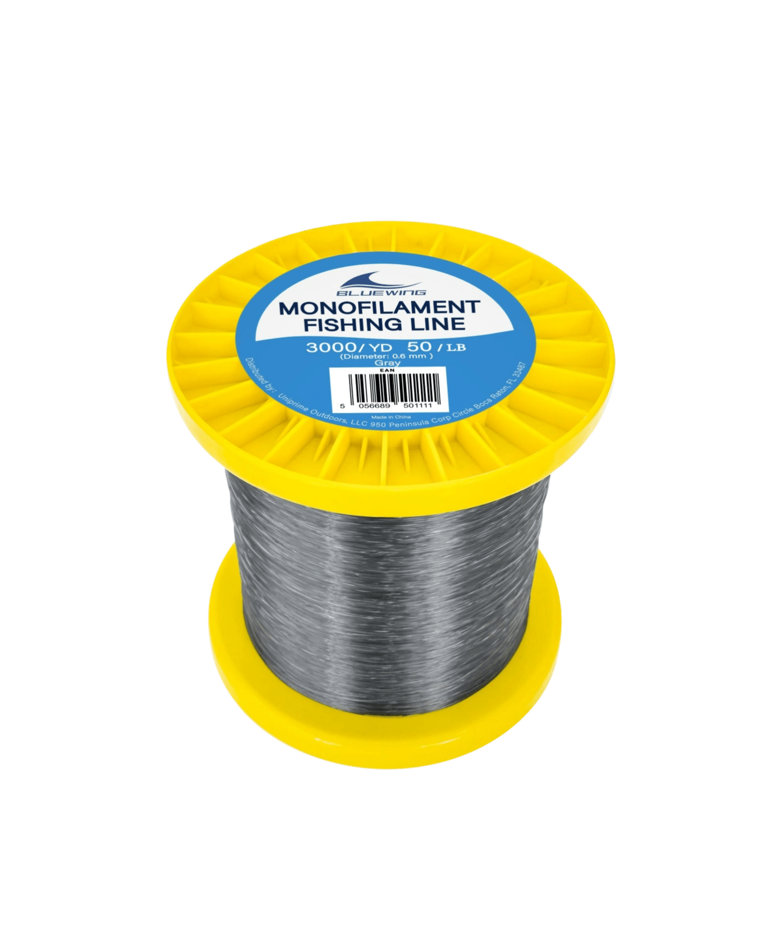 Bluewing Monofilament Fishing Line Dia.0.7mm*3000YD*60LB - Gray | Hiline Sport