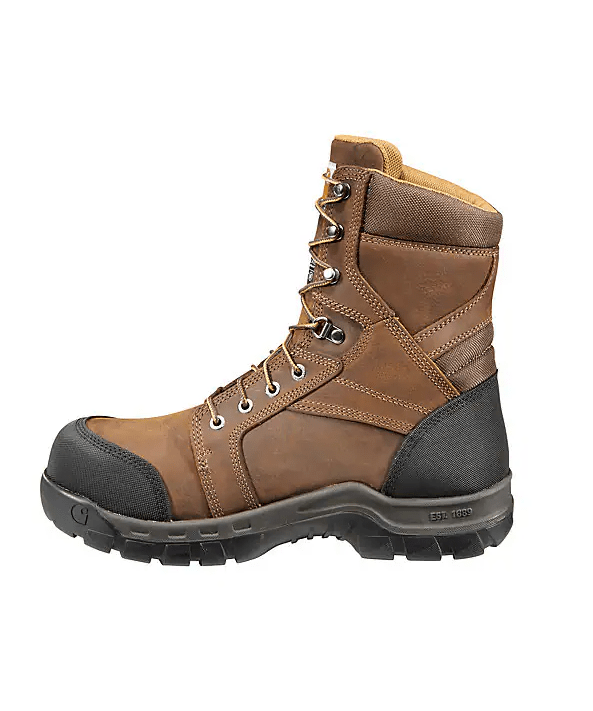 Carhartt Men's Rugged Flex Waterproof Insulated 8" Composite Toe Work Boot | Hiline Sport