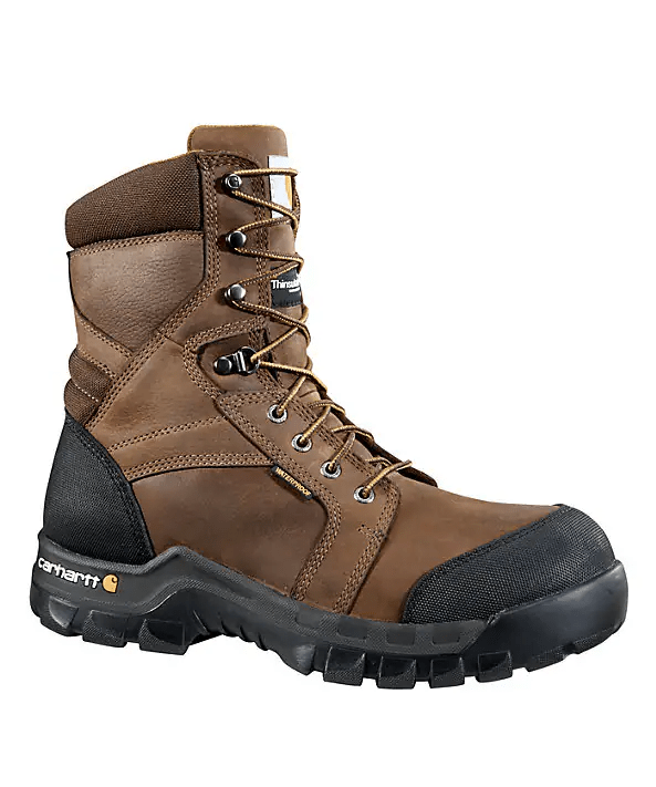 Carhartt Men's Rugged Flex Waterproof Insulated 8" Composite Toe Work Boot | Hiline Sport