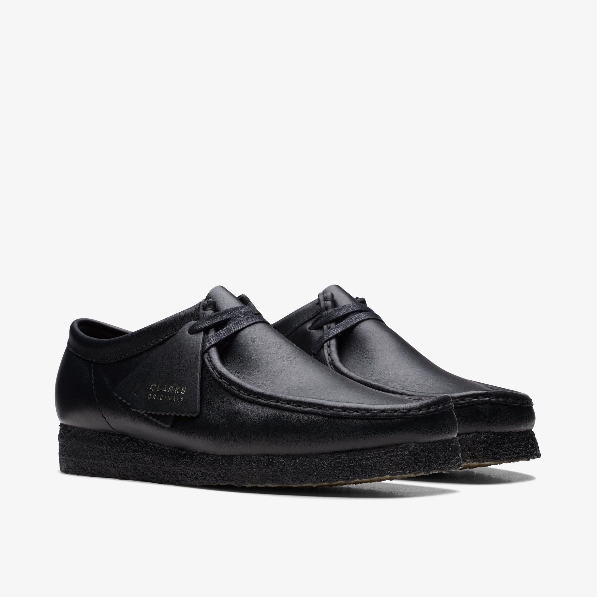 靴 Clarks Wallabee Leather 11826 Black 25.5 Clarks Men's Wallabee Leather Shoes - Hiline Sport
