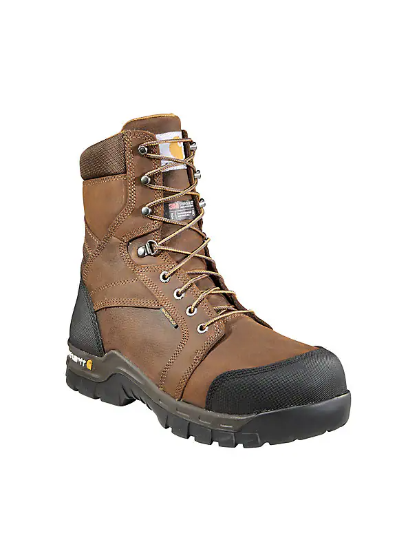 Carhartt Men's Rugged Flex Waterproof Insulated 8" Composite Toe Work Boot