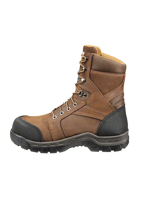 Carhartt Men's Rugged Flex Waterproof Insulated 8" Composite Toe Work Boot