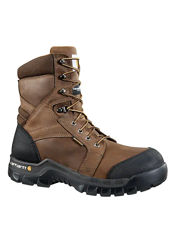 Carhartt Men's Rugged Flex Waterproof Insulated 8" Composite Toe Work Boot