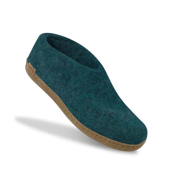 Glerups Unisex Natural Wool with Leather Sole Shoe | Hiline Sport