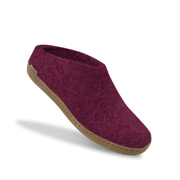 Glerups Unisex Slip - on with Leather Sole Slipper | Hiline Sport