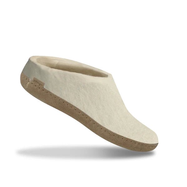 Glerups Unisex Slip - on with Leather Sole Slipper | Hiline Sport