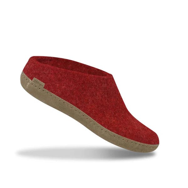 Glerups Unisex Slip - on with Leather Sole Slipper | Hiline Sport