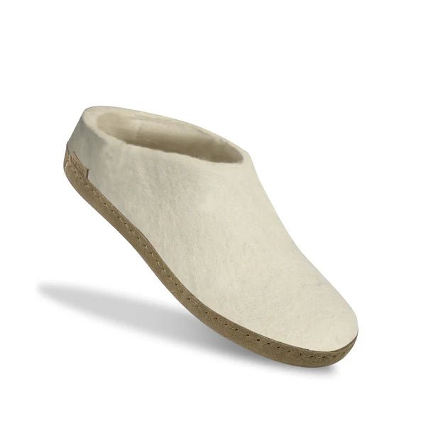 Glerups Unisex Slip - on with Leather Sole Slipper | Hiline Sport