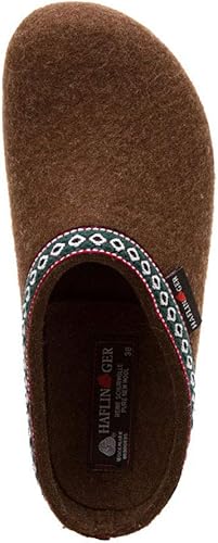 Haflinger Unisex GZ Classic Wool Grizzly Clog | Hiline Sport