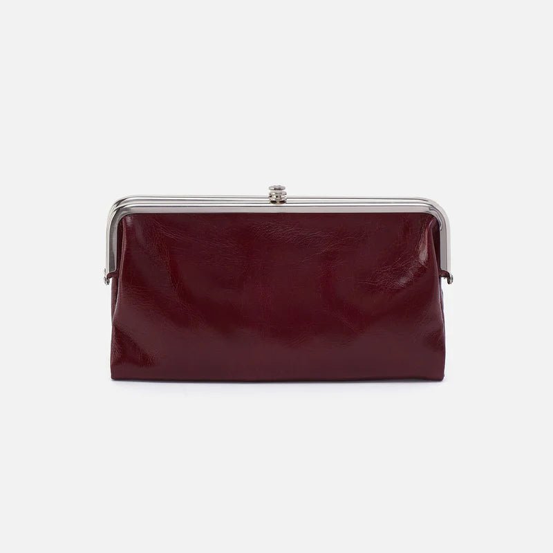 Hobo Lauren In Polished Leather Clutch Wallet | Hiline Sport