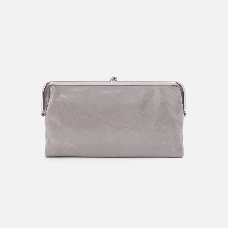 Hobo Lauren In Polished Leather Clutch Wallet | Hiline Sport