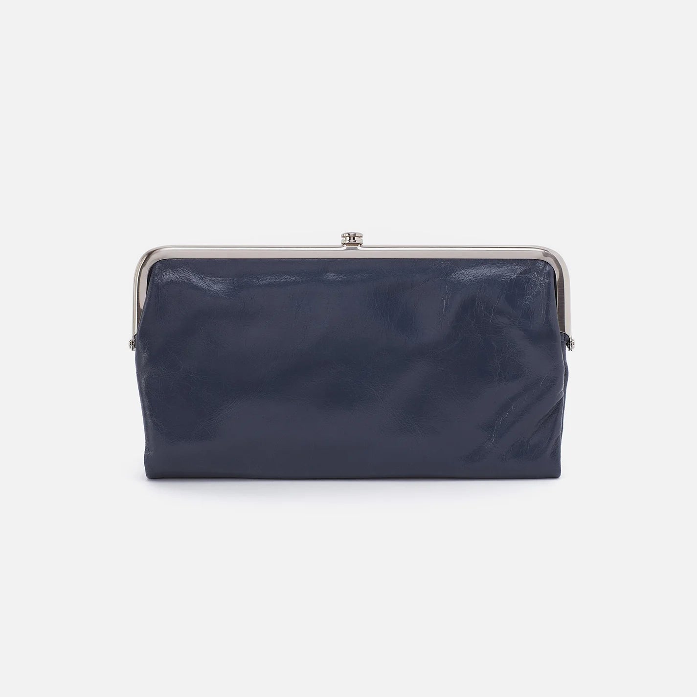 Hobo Lauren In Polished Leather Clutch Wallet | Hiline Sport