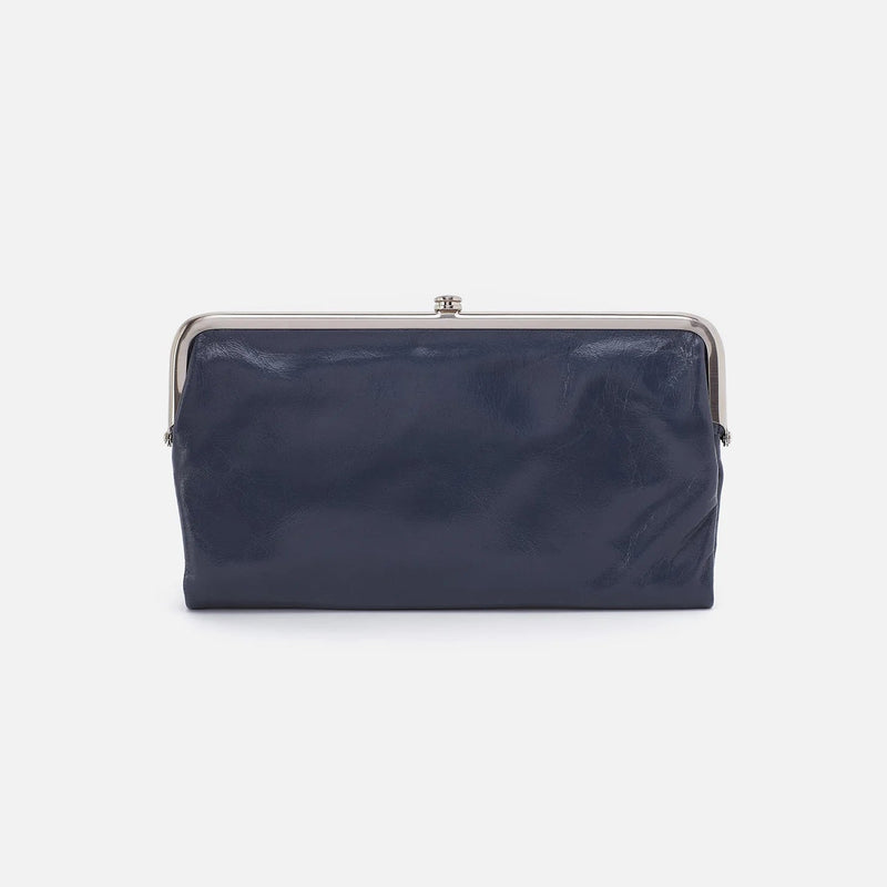 Hobo Lauren In Polished Leather Clutch Wallet | Hiline Sport