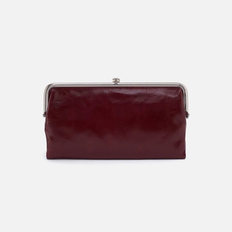 Hobo Lauren In Polished Leather Clutch Wallet | Hiline Sport