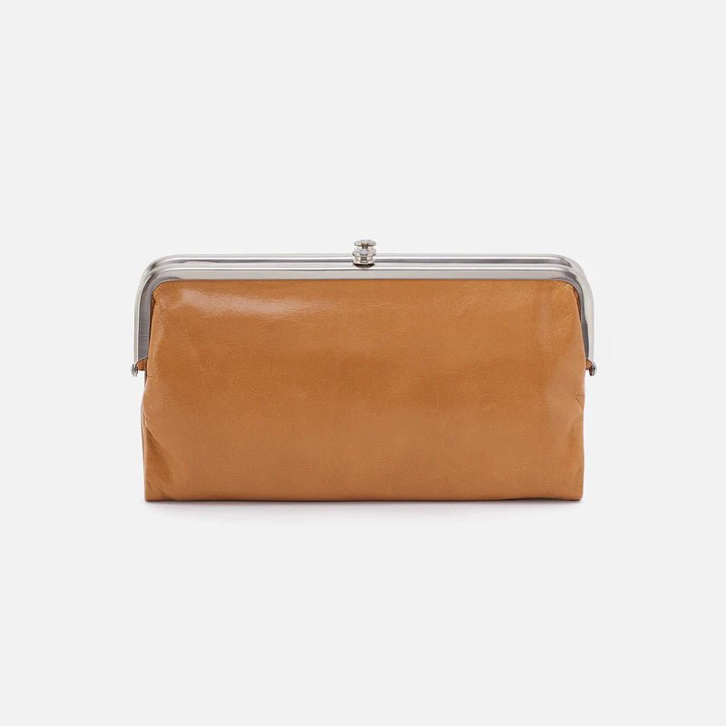 Hobo Lauren In Polished Leather Clutch Wallet | Hiline Sport