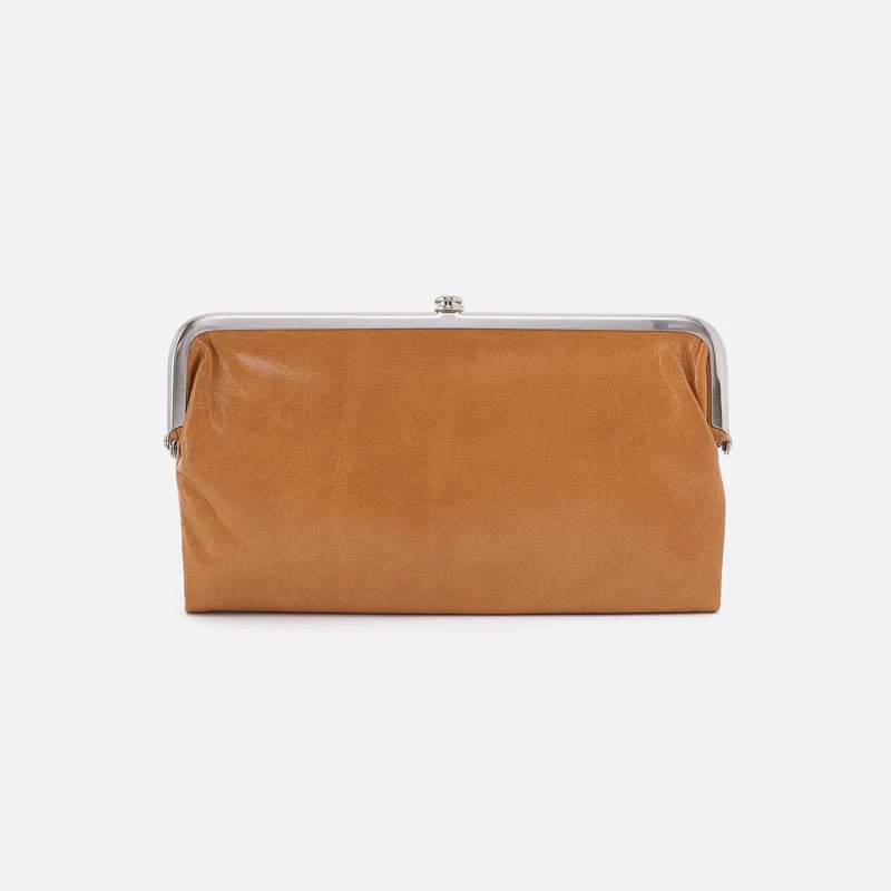 Hobo Lauren In Polished Leather Clutch Wallet | Hiline Sport