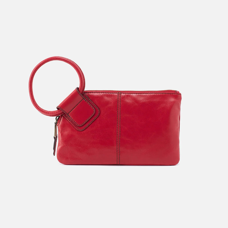 Hobo Sable Polished Leather Clutch Wristlet | Hiline Sport