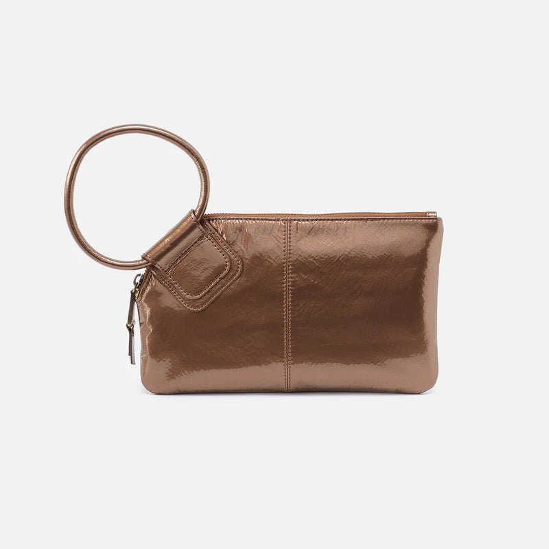 Hobo Sable Polished Leather Clutch Wristlet | Hiline Sport