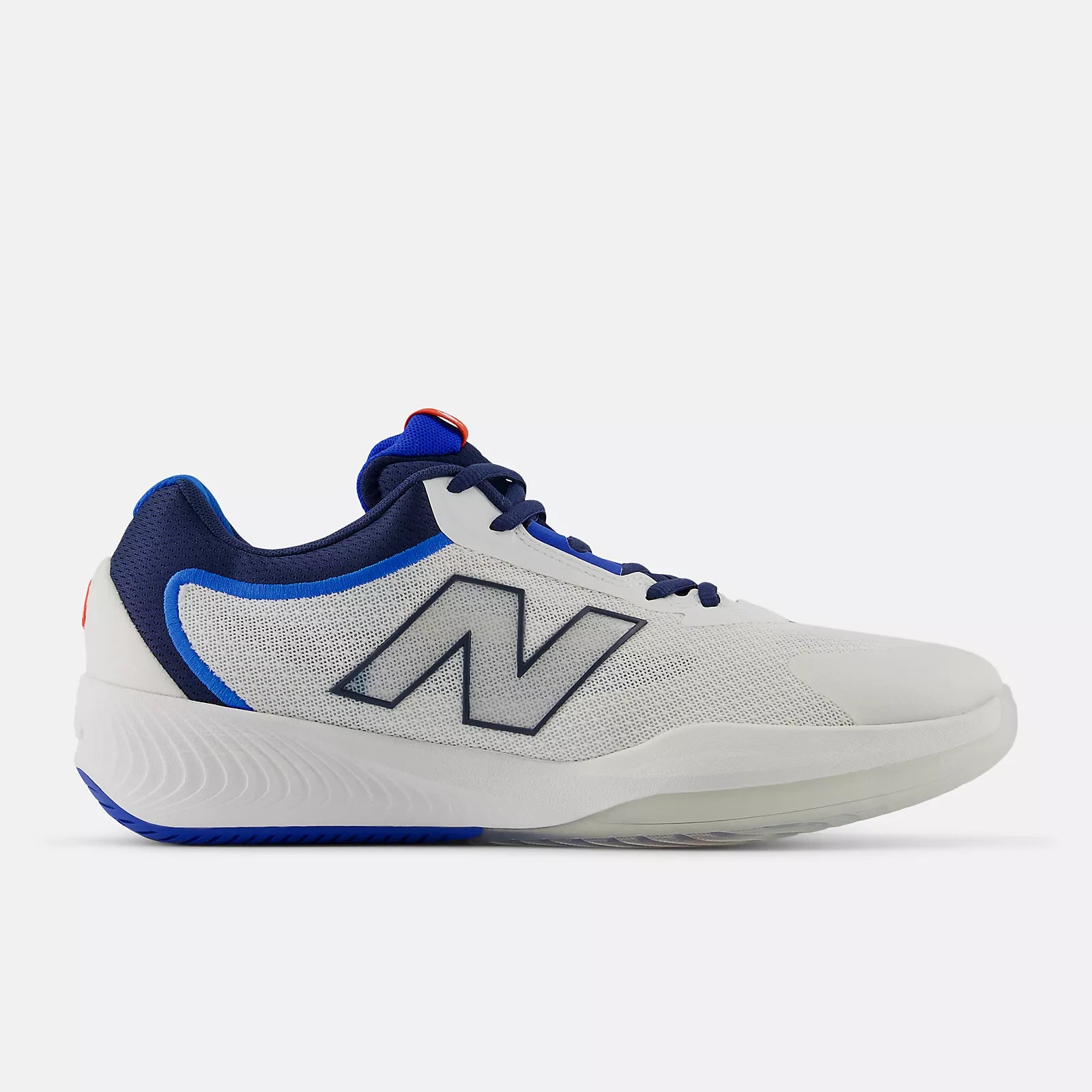 New Balance Men's FuelCell 996v6 Pickleball Shoes - White with team navy