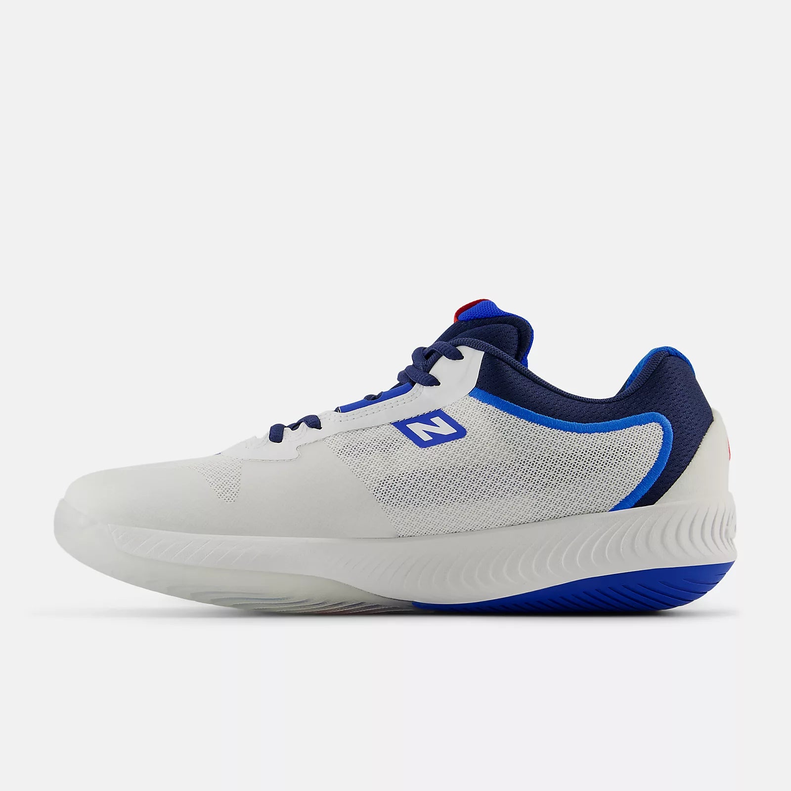New Balance Men's FuelCell 996v6 Pickleball Shoes - White with team navy