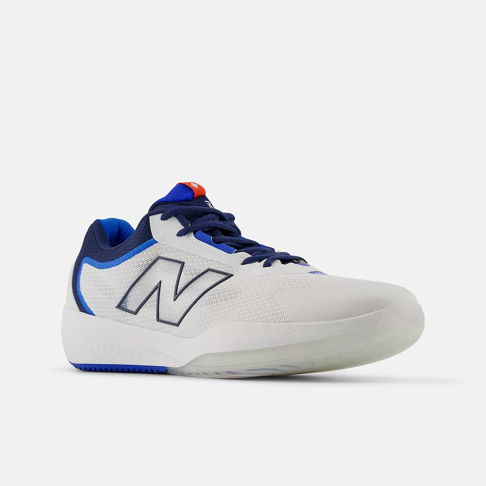 New Balance Men's FuelCell 996v6 Pickleball Shoes - White with team navy