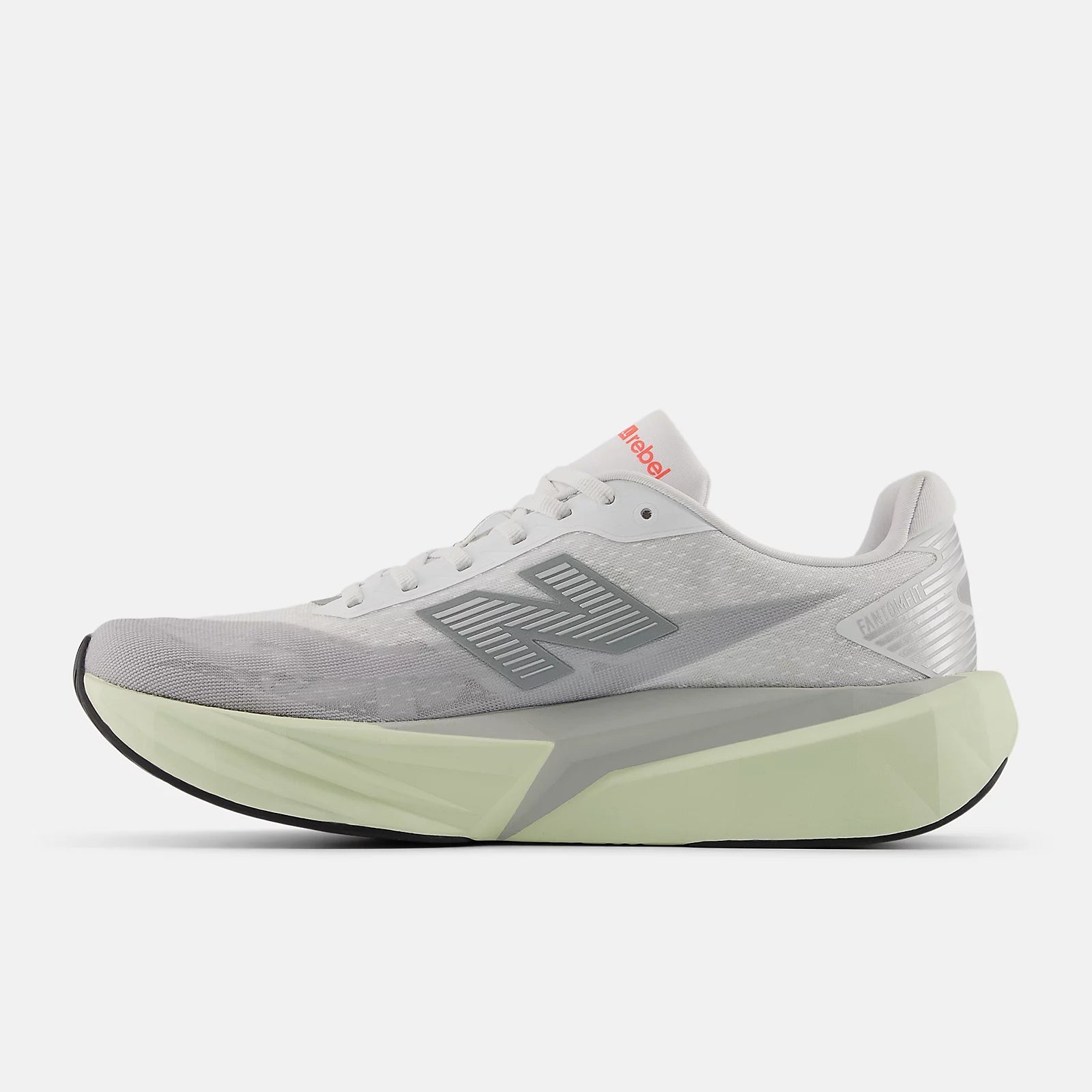 New Balance Men's FuelCell Rebel V5 Running Shoe - Raincloud with White and Mineral